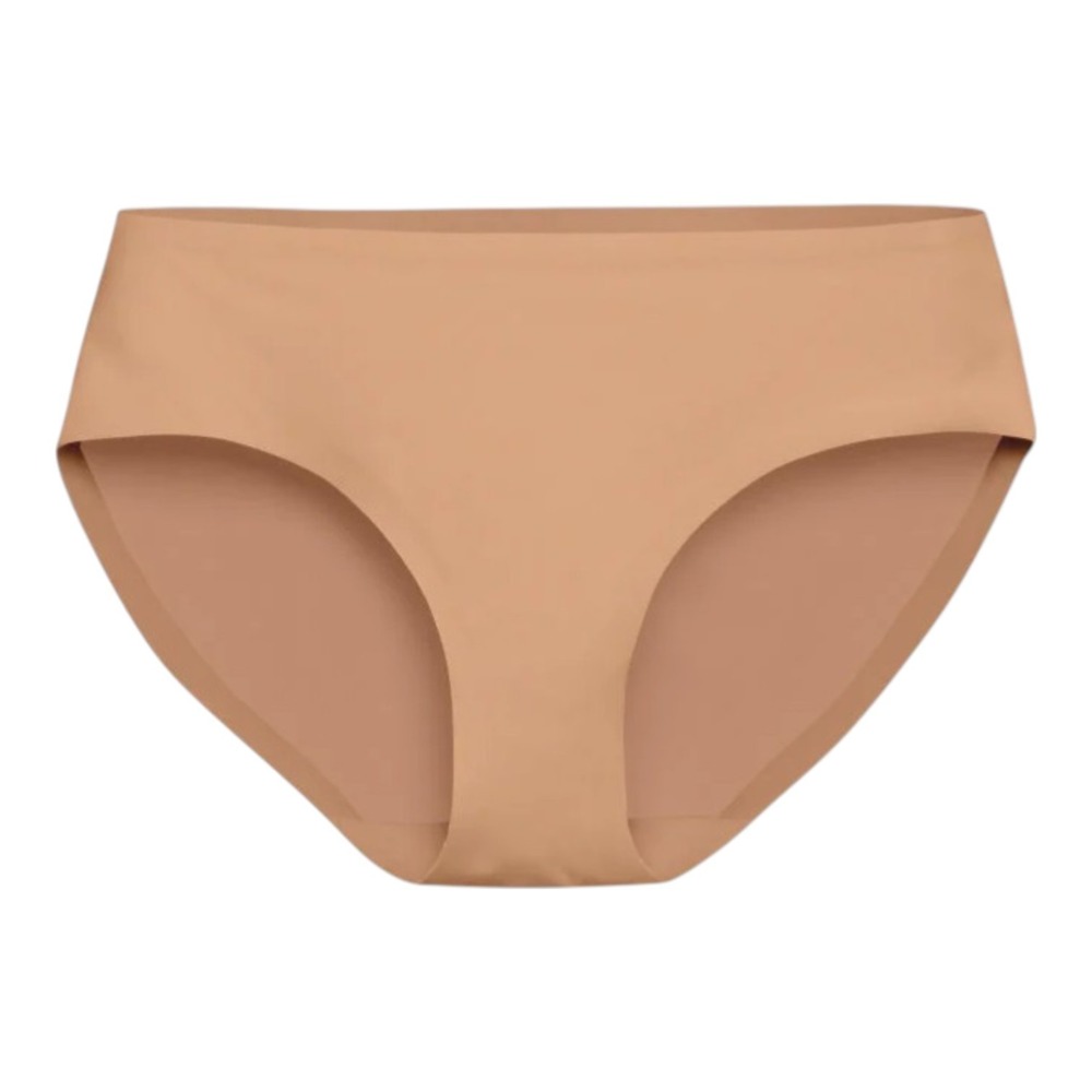 EBY Brief Womens Large Caramel Seamless Panty Comfortable Underwear No Show L